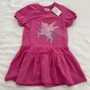 Peek Nordstrom Pink Purple Unicorn Dress Size 8